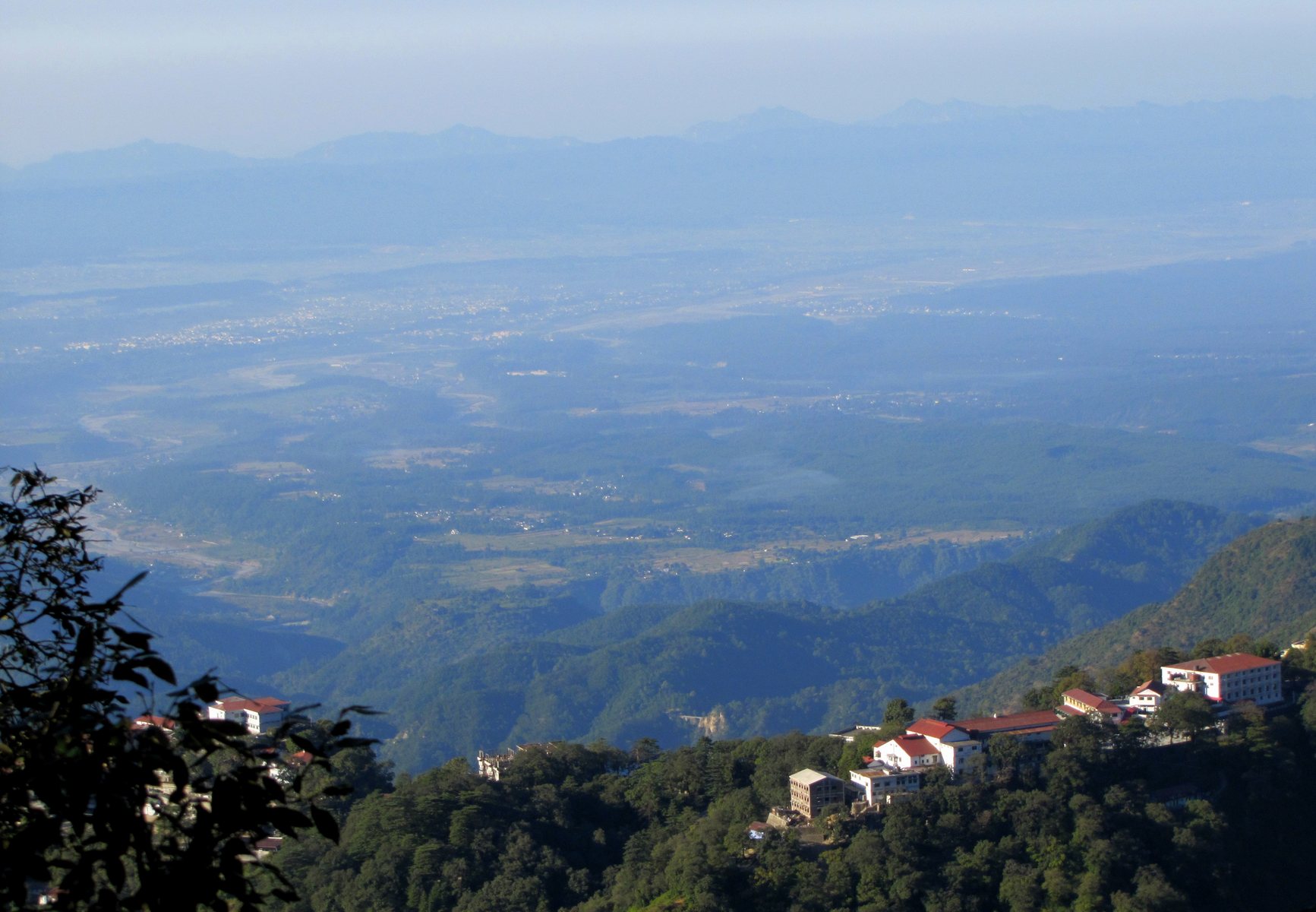 Dehradun valley viewed from Landour in Uttarakhand